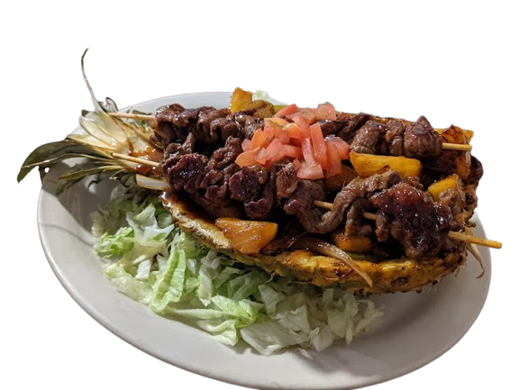 pinapple fajitas dish